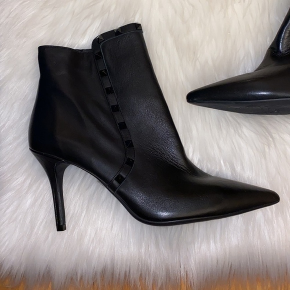 Pedro Anton Rockstud Leather Bootie